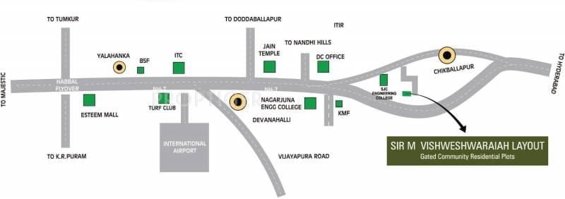Vishweshwaraya esquema mapa