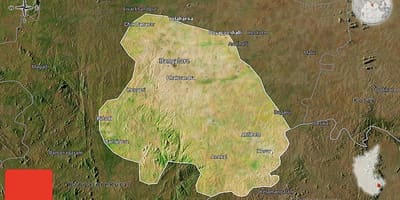 Mapa de satélite de Bangalore