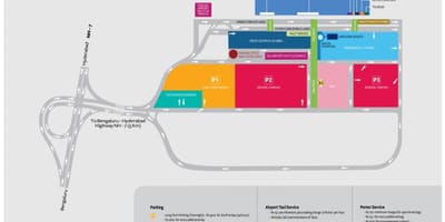 Aeroporto Bangalore mapa