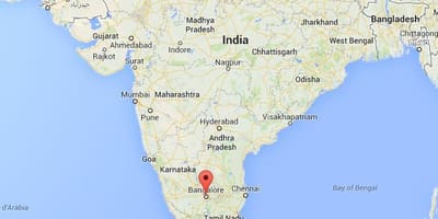 Banglore no mapa da india