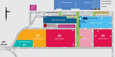 Bengaluru aeroporto internacional mapa