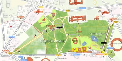 Mapa de Lalbagh Bangalore