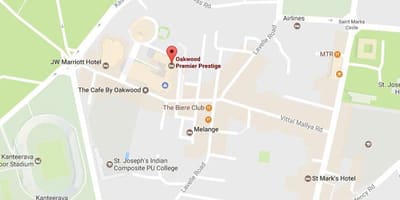 Mapa da ub cidade Bangalore
