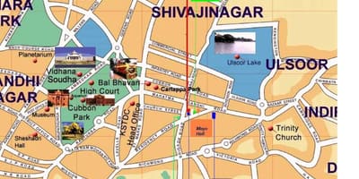Ulsoor Bangalore mapa
